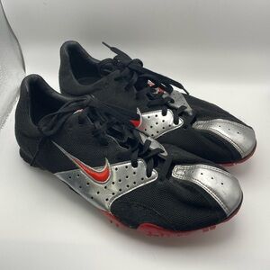 Nike Zoom silver, black and red track and field shoes size 10.5‎